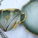 Collectible cup / saucer in egg shell porcelain - Art Nouveau