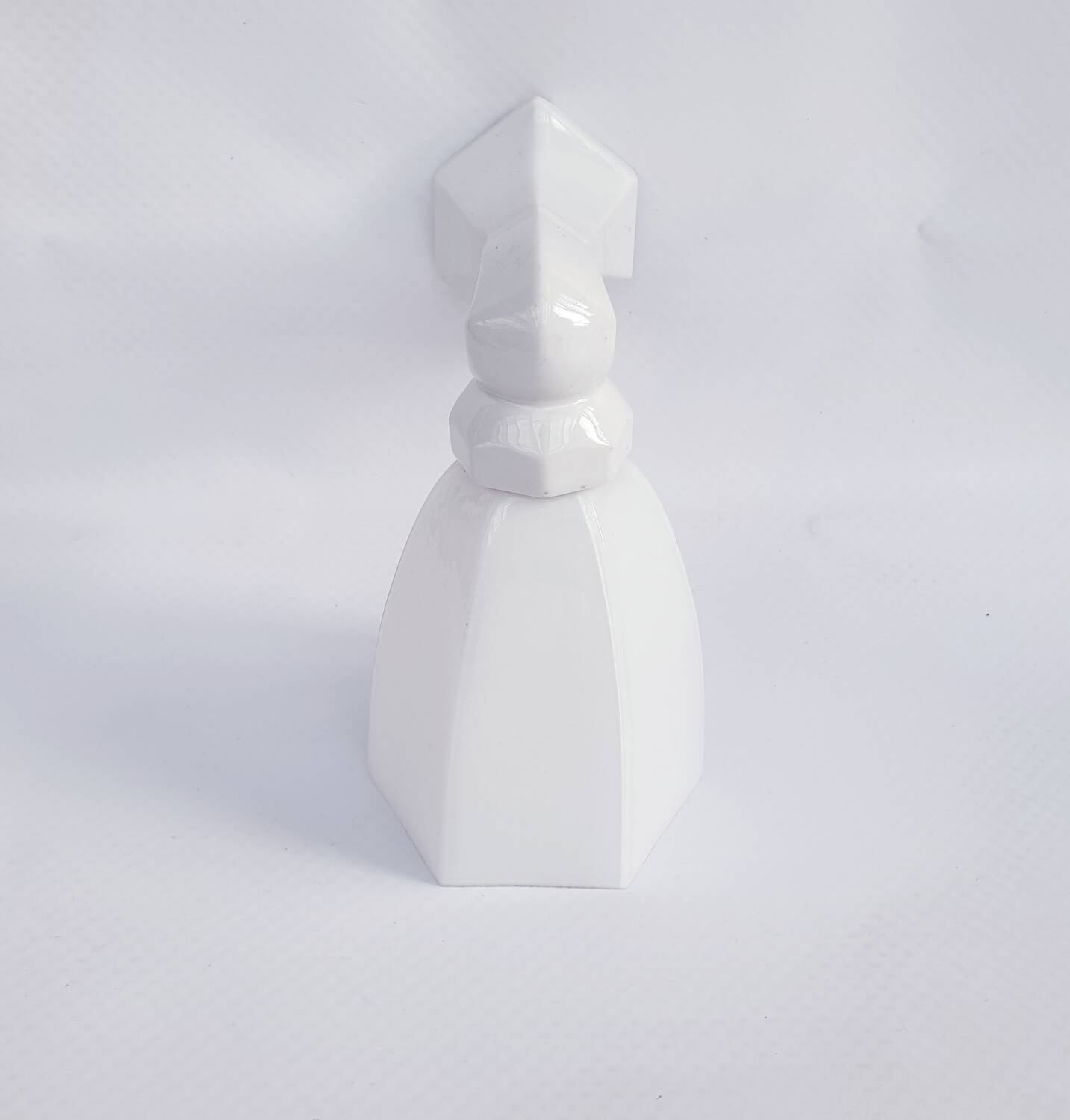 Art Deco porcelain and glass wall lamp