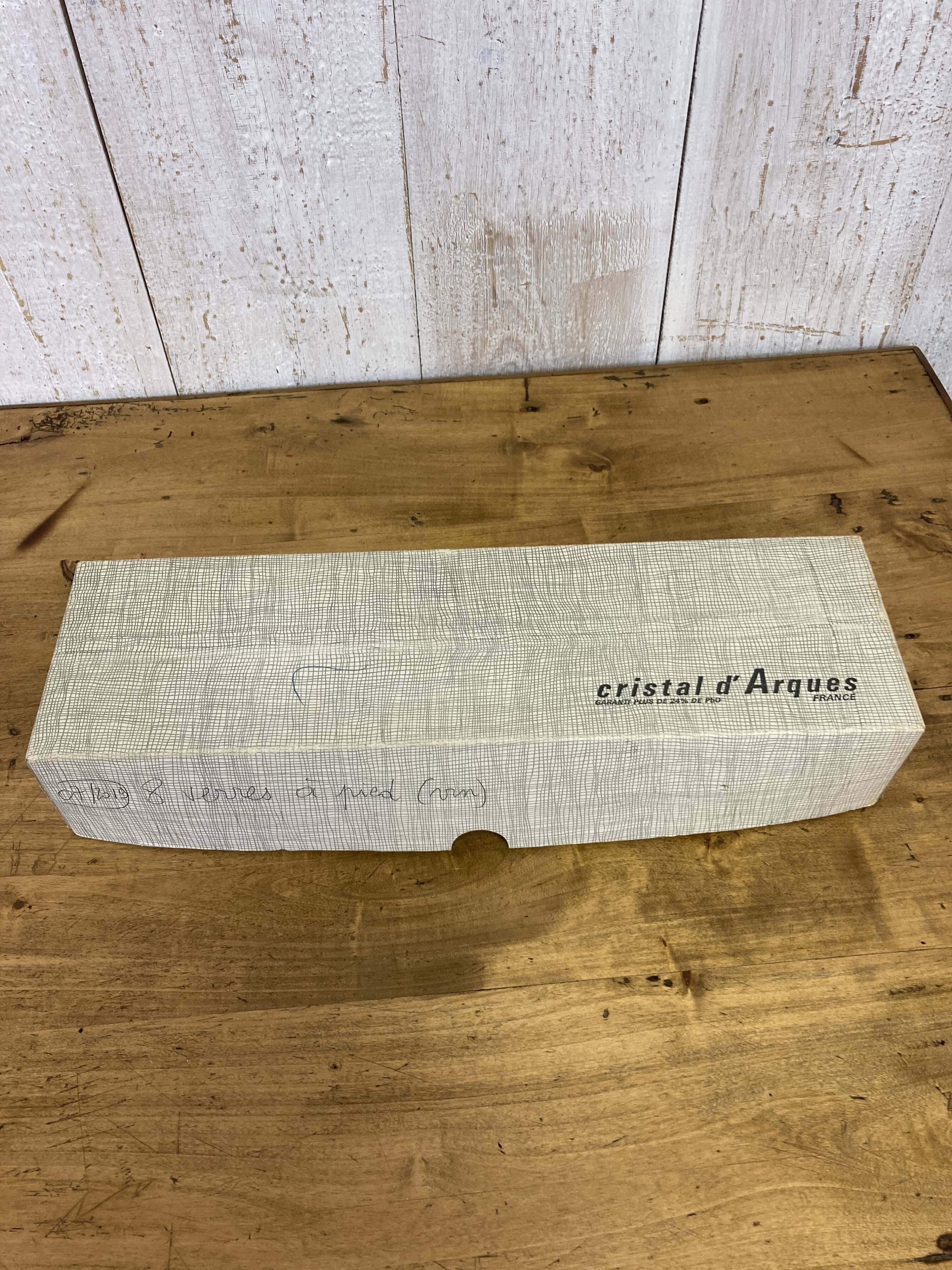 Set of 6 crystal glasses