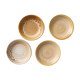 Set of 4 flat plates Niderviller, Fauve, vintage