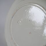 Set of 4 Salin soup plates with serrated edges with flowers Salins 1950