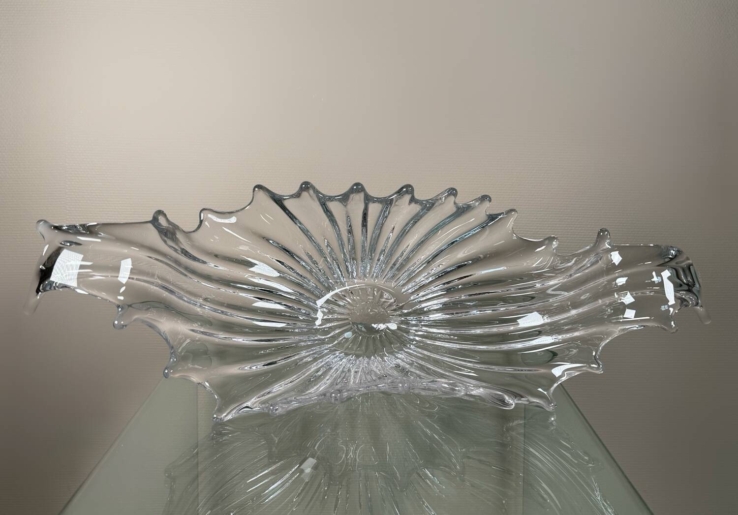 Large crystal fruit bowl from the 60s