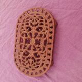 Oval cast iron underside