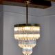 Lustre Venini 3 niveaux Italie 1970