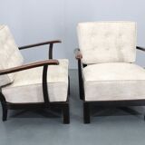 1940s Pair of Restored Thonet Armchairs , Czechoslovakia