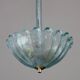 Rare Blu Pendant Light Murano Glass by Barovier e Toso, 1950