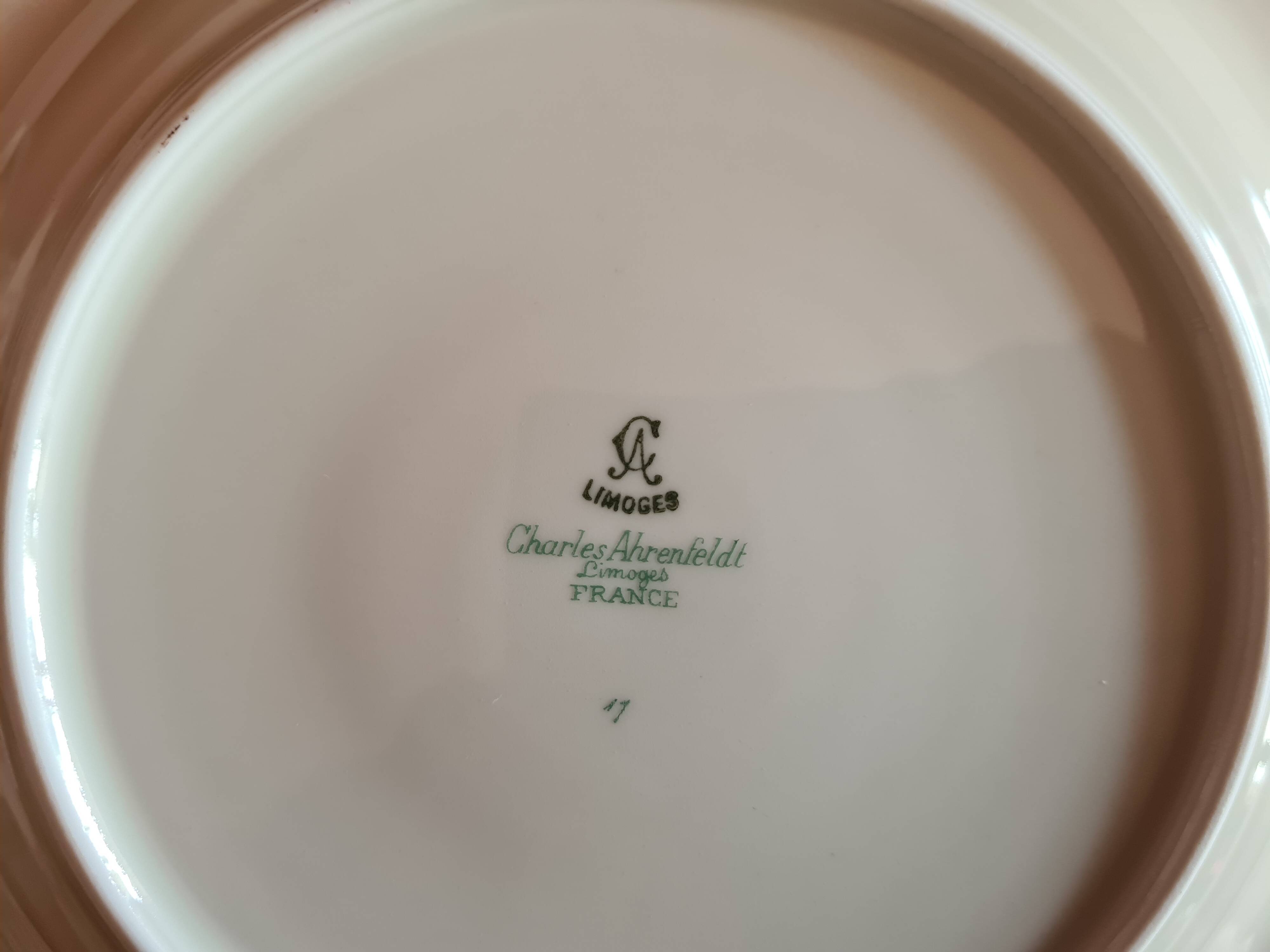 Charles Ahrenfieldt Limoges Porcelain Tea Set