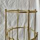 Vintage gold metal umbrella stand