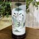 Lamp from the early 20th century - Chinese cylindrical vase in white porcelain.