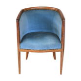 Fauteuil tonneau art déco