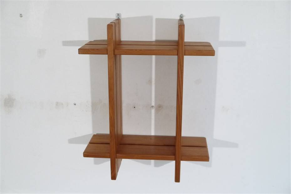 Solid wood shelf from Maison Regain 1970