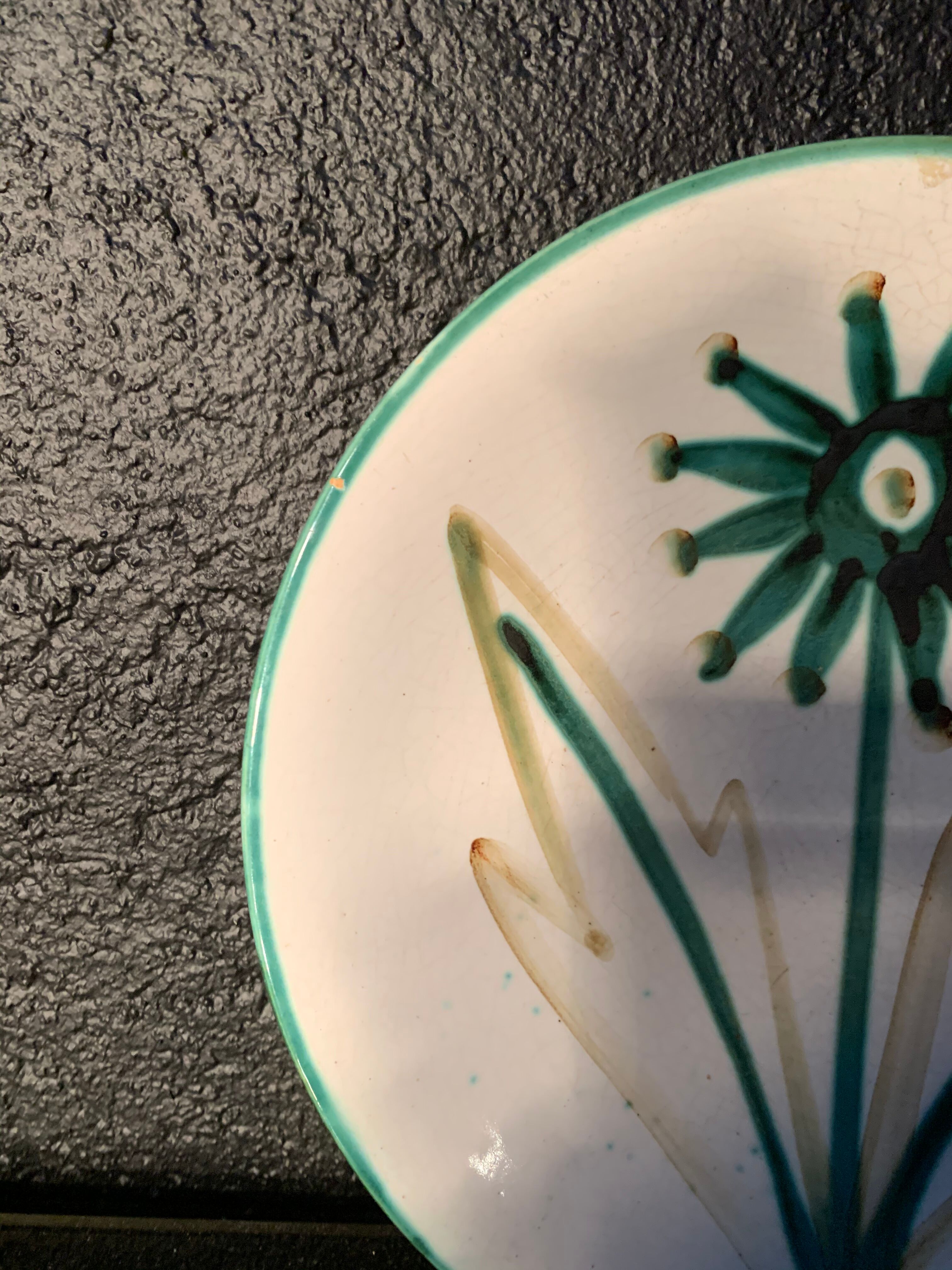 Robert Picault ceramic plate, 1960s