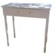 Current dressing table console in white painted wood with one drawer