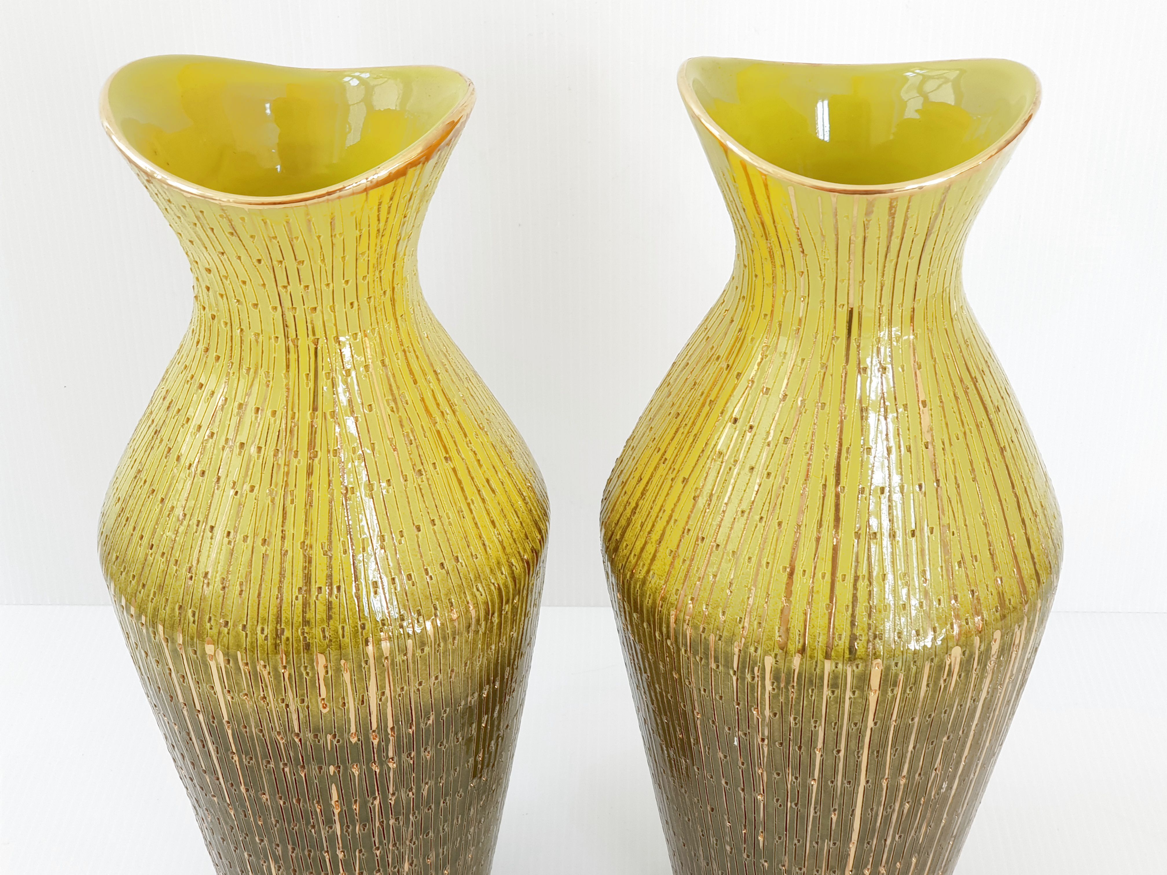 Paire de vases italiens 1950