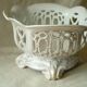 Coupe a fruit en porcelaine ajouree vieux paris 19 éme epoque charles x