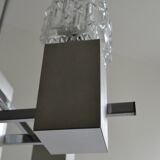 Cubic chandelier house sciolari 4 burners chrome 70s