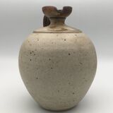 Pyrite stoneware ball pitcher signed Jean-Pierre Prudhomme