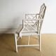 Armrest chair faux bamboo