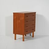 Scandinavian teak chest of drawers, 1960s