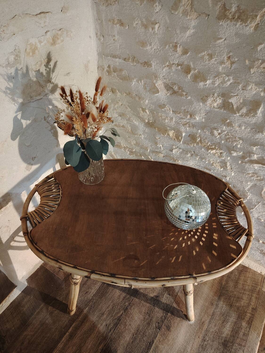 “Lemon” rattan coffee table