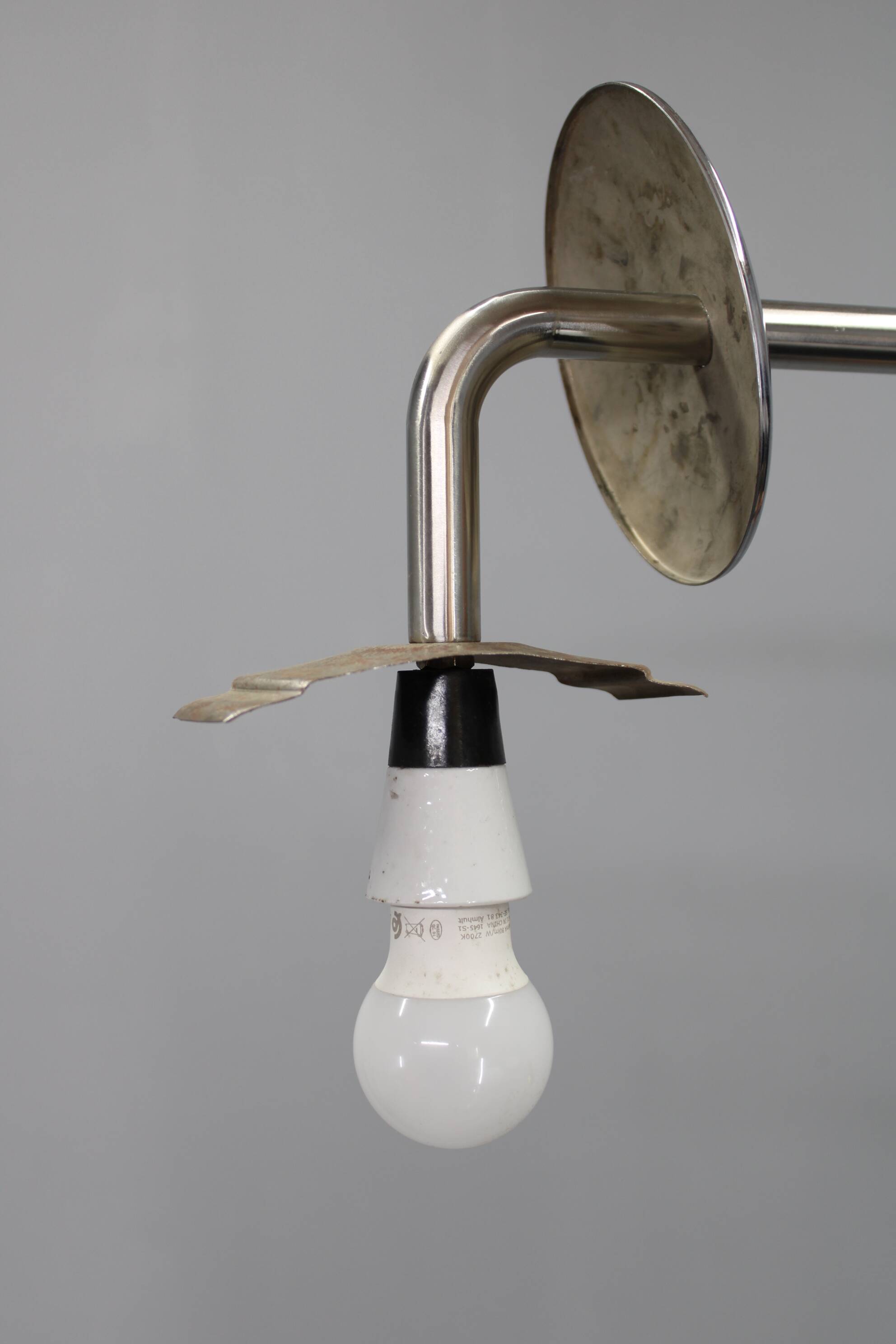 Art Deco floor lamp with shelves, Czechoslovakia, 1930s