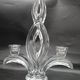 4 crystal lily candle holders from Vannes le Châtel.