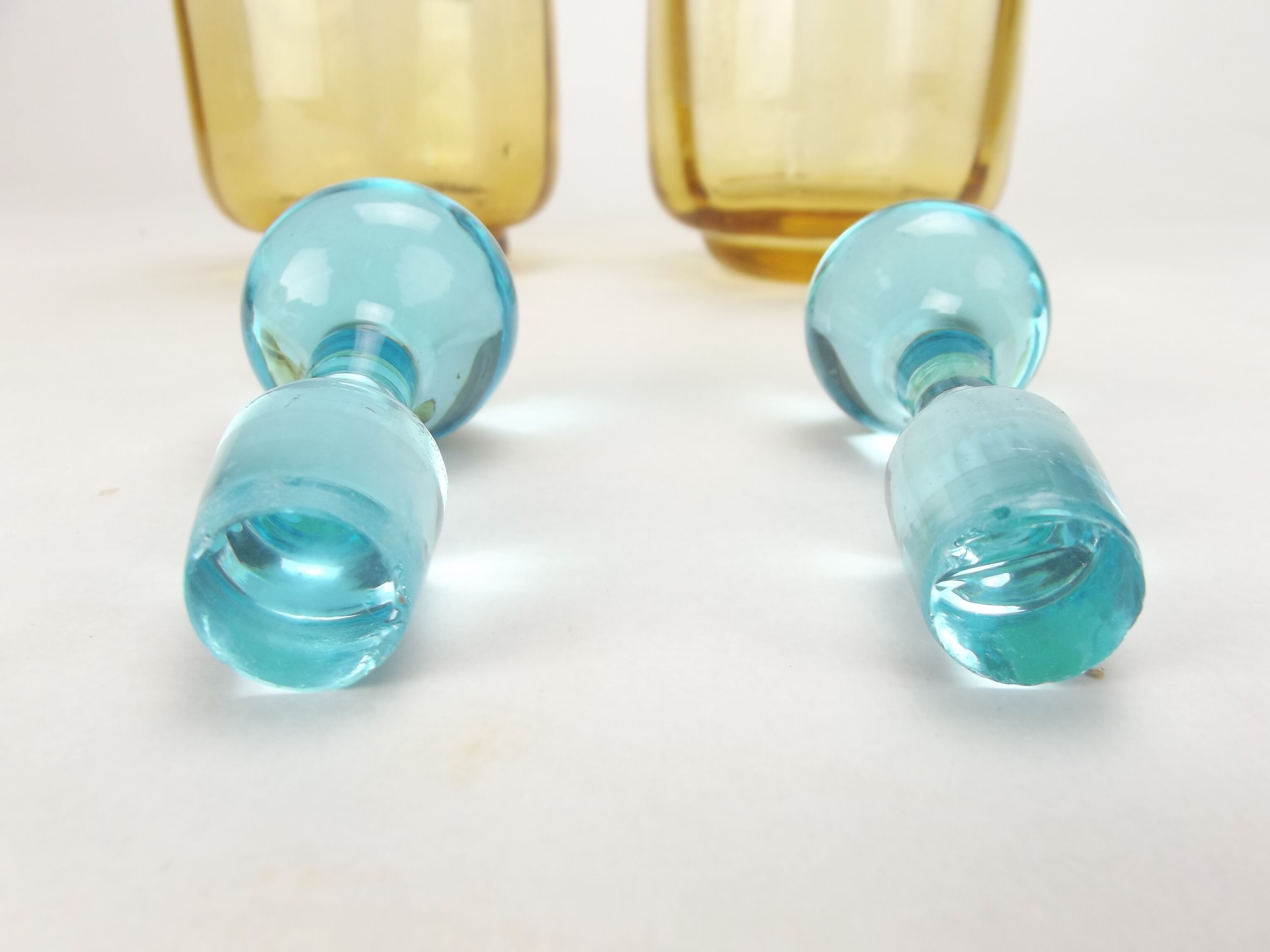 Old pair of George Sand decanters, Cristal de Portieux