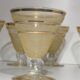6 verres art deco