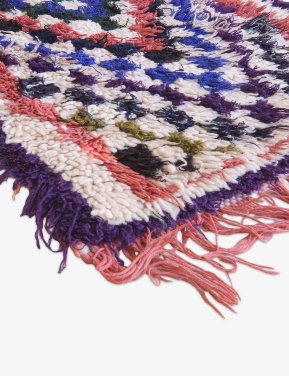 Azilal Vintage Colorful Rug - 137 x 57 cm