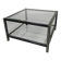 Hollywood Regency coffee table with 2 faceted glass plates, 1970s