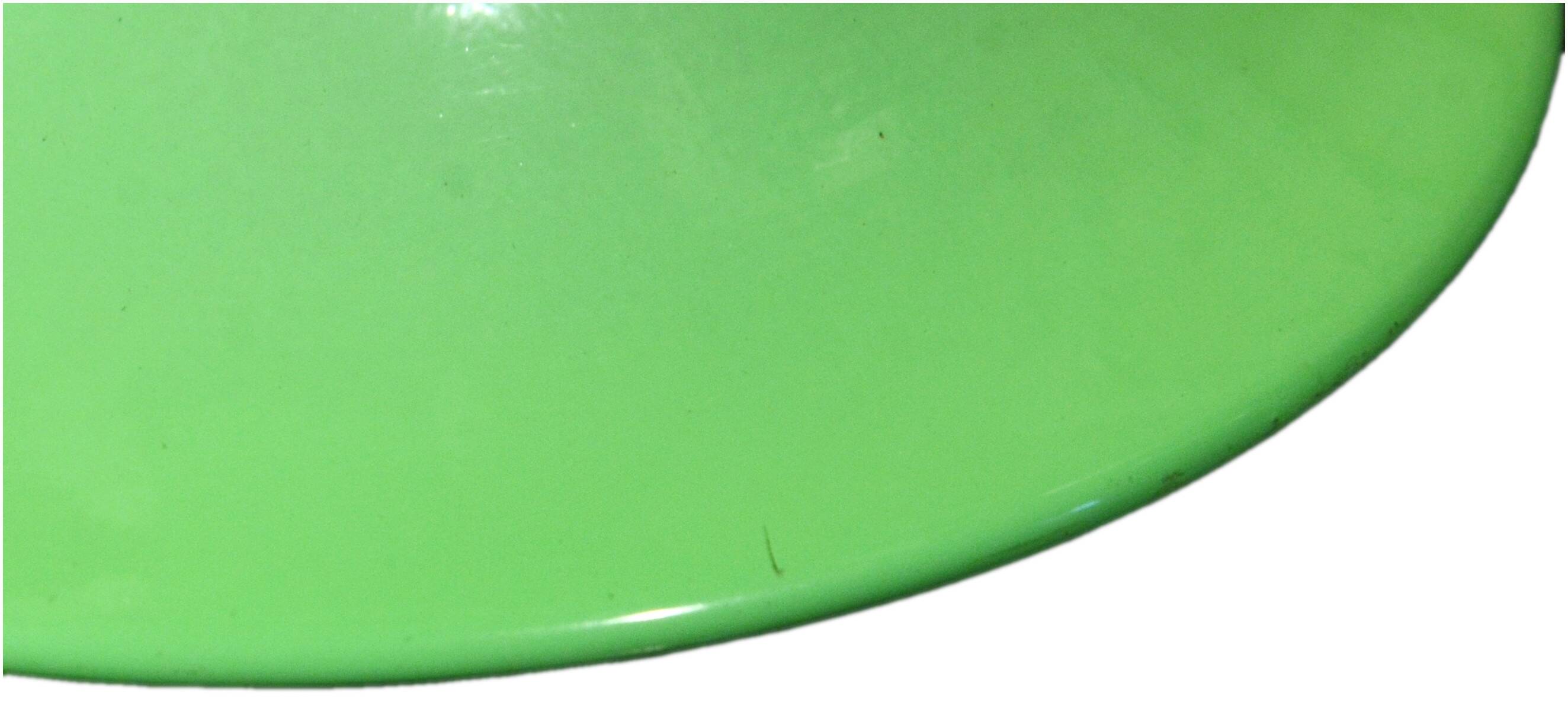 Green apple metal bedside lamp, in the style of Laurel.