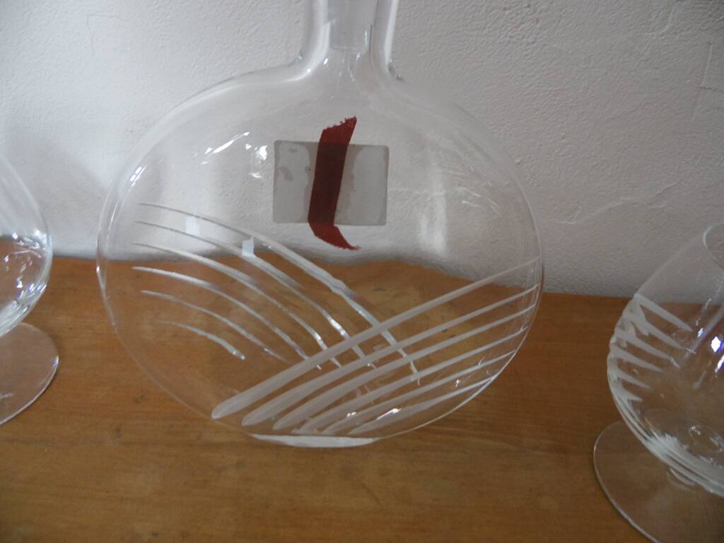Hartzviller crystal cognac service