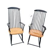 Pair of vintage rocking chairs from the 70s
