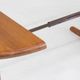 Table à manger ronde extensible vintage en teck massif des années 1960.