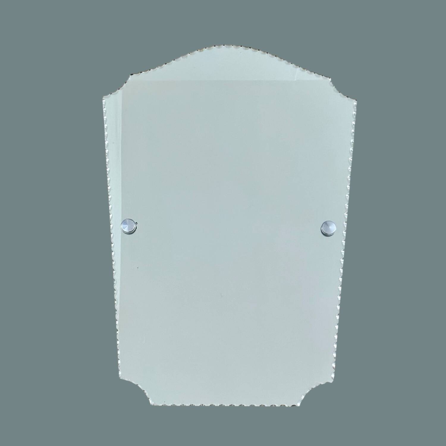 Antique chiseled beveled wall mirror