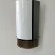 Vintage tempered glass wall lamp, Italy, 1980