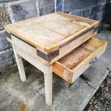 Old butcher's bill in solid beech