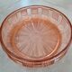 Salad bowl bowl in pink glass Rosaline 30s