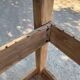 Small workbench made of solid oak
