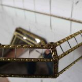 Vintage Spanish mosaic mirror with console, 59x85 cm