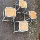 Set of 4 industrial stools