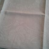 12 towels damask fabric Lin /Soie .decors foliage and coat of arms