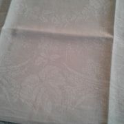 12 towels damask fabric Lin /Soie .decors foliage and coat of arms