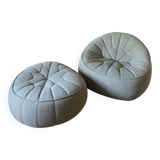 New Cinna armchair + ottoman pouf