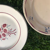 6 mismatched vintage plates