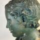 Young Boy, Plaster Bust with Green Patina, Circa 1900