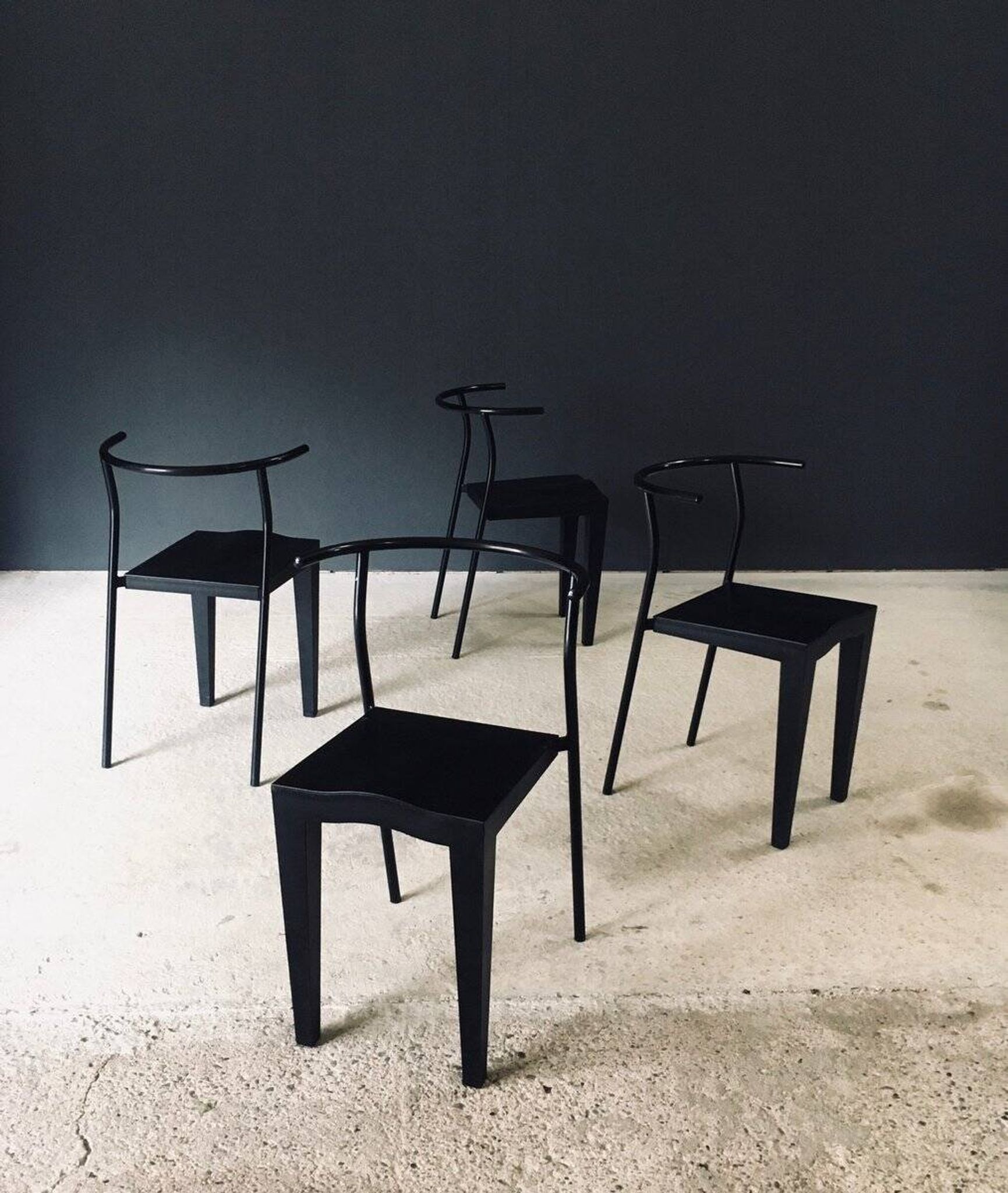 Postmodern Dr. Glob Dining Chairs by Philippe Starck for Kartell, Italy, 1980s, Set of 4