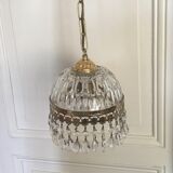 50's stamp glass chandelier