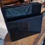 Black Kartell Magazine Rack by Giotto Stoppino