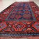 Handmade antique Afghan Baluch rug 95cm x 219cm 1880s